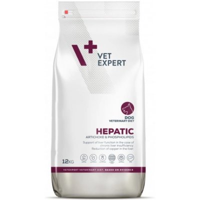 VetExpert Veterinary Diet 4T Hepatic Dog 12 kg – Zboží Mobilmania