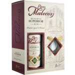 MALECON 10y 40% 0,7 l (dárkové balení 2 sklenice) – Zboží Dáma