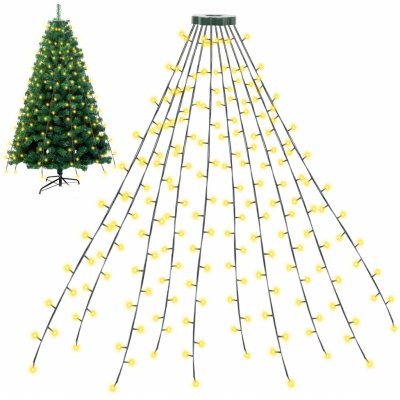 SWANEW LED pohádkové světlo 280 LED vánoční strom 8 modů Party Deco teplá bílá