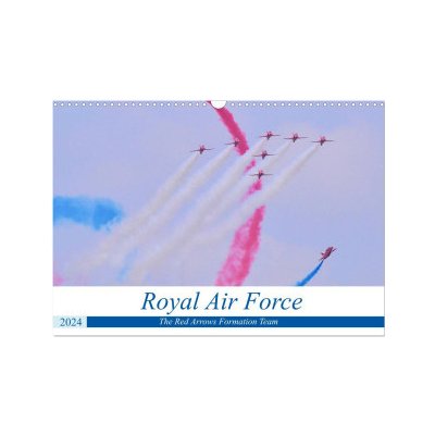 Royal Air Force The Red Arrows Formation Team Wall DIN A3 landscape, CALVENDO 12 Month Wall Calendar 2024 – Hledejceny.cz