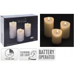 HOMESTYLING LED svíčka sada 3 ks slonová kost KO-AX5432320 – Hledejceny.cz
