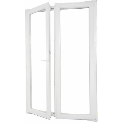 Aluplast dvoukřídlé balkonové dveře Levé Trojsklo bílá 160 x 210 cm – Hledejceny.cz