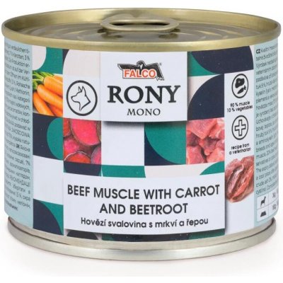 Rony Mono hovězí svalovina s mrkví a řepou 200 g – Hledejceny.cz