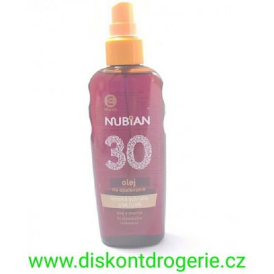 Nubian olej na opalování SPF30 150 ml – Zboží Mobilmania
