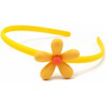 Čelenka s velkým květem žlutá – Zboží Dáma
