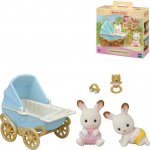 Sylvanian Families 5432 Dvojčátka čokoládových králíků v kočárku – Sleviste.cz