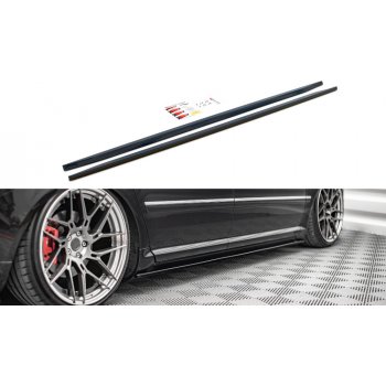 Maxton Design difuzory pod boční prahy pro Audi S8 D3, černý lesklý plast ABS