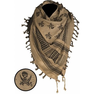 Šátek Mil-Tec Shemagh Skull Coyote/Black – Zboží Dáma