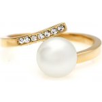 MPM Ocelový dámský prsten z chirurgické oceli 8011 zlatý SRI.8009 – Hledejceny.cz