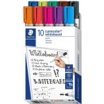 Staedtler Lumocolor whiteboard marker 351, popisovač na bílé tabule, kulatý hrot sada 10ks – Zboží Živě