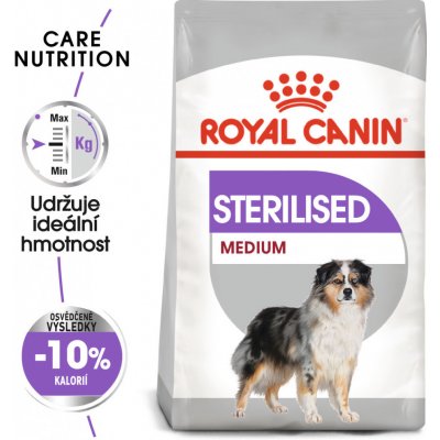 ROYAL CANIN Medium Sterilised - granule pro kastrované střední psy Hmotnost (g/kg): 3kg Masové granule pro kastrované střední psy