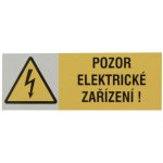0101A Samolepící etiketa POZOR ELEKTRICKÉ ZAŘÍZENÍ – Zboží Dáma
