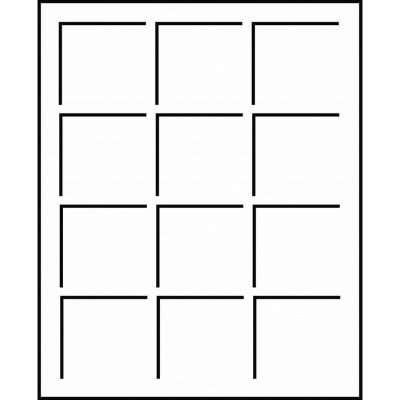 Leuchtturm Mincovní plata S-formát - na 12 mincí v minc. rámečku/ QUADRUM kapsli 2 ks v balení