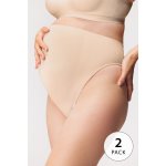 Hanna Style 2PACK těhotenská tanga Hanna antibakteriální béžová – Hledejceny.cz