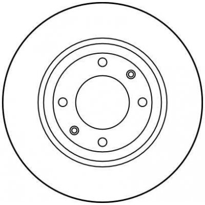Brzdový kotouč TRW DF1220 - CITROEN BERLINGO, XSARA, PEUGEOT 206 CC – Sleviste.cz