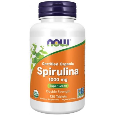 Now Foods Organic Spirulina 1000 mg 120 Tablets