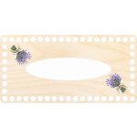 Dřevěný svět online Víko na kapesníky 24 x 12 cm Levandule – Sleviste.cz
