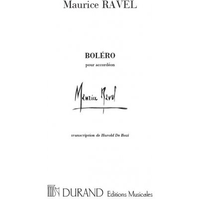 Editions Durand Noty akordeon Boléro