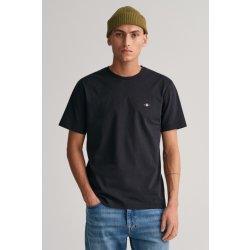 Gant tričko REG SHIELD SS T-SHIRT černá