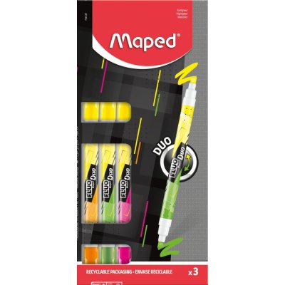 Maped Fluo Peps Duo Neon sada 3 ks 34127 – Zboží Dáma