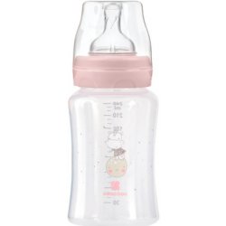 KikkaBoo kojenecká láhev Hippo Dreams Pink 240ml