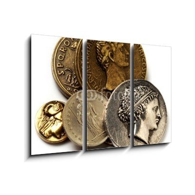 Obraz 3D třídílný - 105 x 70 cm - Silvana Comugnero bankovky currency švýcarsko – Zboží Mobilmania