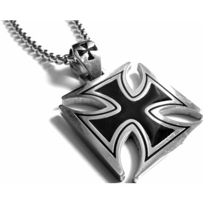 Steel Jewelry Náhrdelník maltézský kříž NH150228 – Zboží Mobilmania