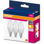 Osram 3PAK LED žárovka LED E14 B35 4,9W = 40W 470lm 3000K Teplá bílá 220° VALUE OSRVALU7609 – Zboží Mobilmania