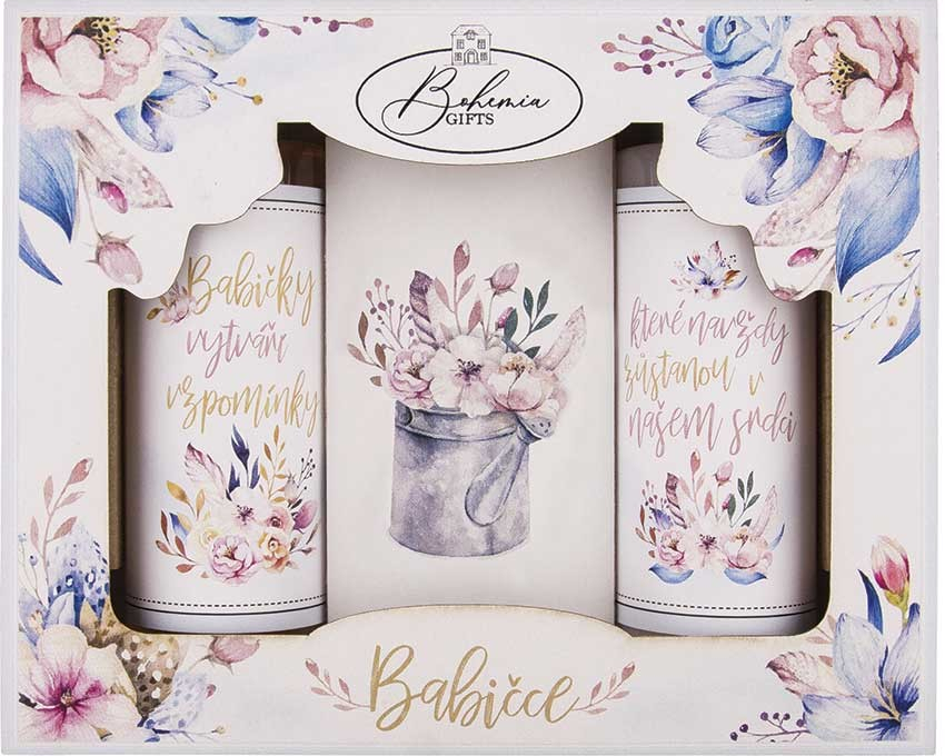 Bohemia Gifts Babičce gel 100 ml + šampon 100 ml + mýdlo 100 g dárková sada