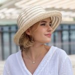 Krumlovanka Dámský letní klobouk Fa-44733 béžový – Zboží Dáma