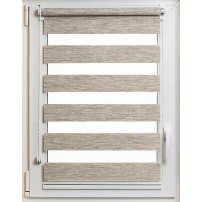 Garnyze-levne Roleta Den a noc Mini Standard 50x150 cm hnědá – Sleviste.cz