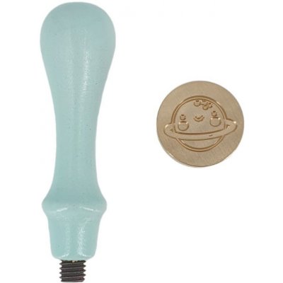 mintopia Pečetidlo mosazné průměr 25mm + dřevěná rukojeť - planeta – Zboží Dáma