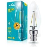 ETA RETRO LEDka svíčka filament 6W, E27, teplá bílá – Sleviste.cz