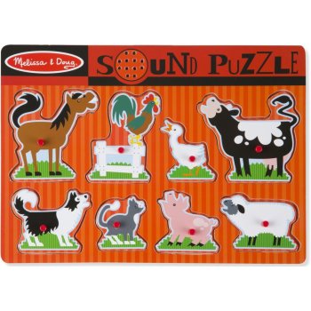 Melissa & Doug zvukové puzzle farma