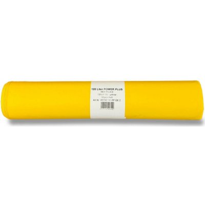 Power Plus barevné pytle na odpadky 120 l 10 ks 70 µm žluté – Sleviste.cz