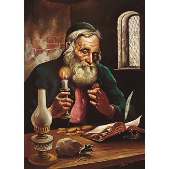 Obraz: Žid se svícnem (18 x 24 cm) od 45 Kč - Heureka.cz