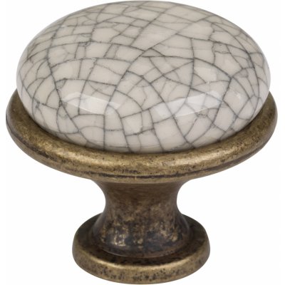 Walteco 30mm porcelán popraskaný/mosaz patina 5 ks 7164BP1 – Zboží Mobilmania