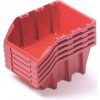 Úložný box Rauman Sada 5 úložných boxů 19,8 x 11,8 x 8,4 cm červená
