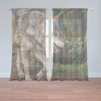 Záclony Vlk: 2 ks - 150x250 cm - Sablio – Hledejceny.cz