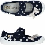 3F balerínky Atena 4A3 17 tm. modré s puntíky a mašličkou – Zboží Dáma