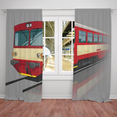 IMPAR Závěsy 810 červená (Rozměr : 140x250, Materiál: Blackout) – Hledejceny.cz