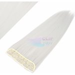 Clip in pás 60cm 100% japonský kanekalon stříbrná – Zboží Dáma