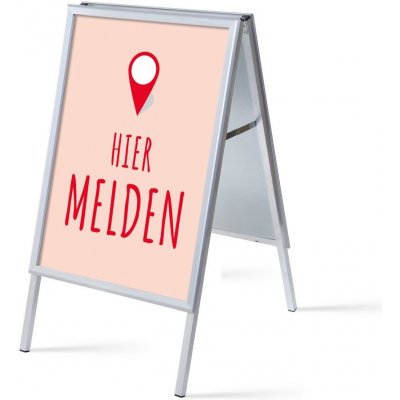 Jansen Display Set reklamního áčka A1, Přihlášení, červený, holandsky, 639 x 1094 mm – Hledejceny.cz