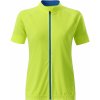 Cyklistický dres James & Nicholson JN515 BRIGHT YELLOW/BRIGHT BLUE dámský