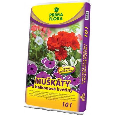 Agro CS Primaflora Substrát pro muškáty (pelargonie) 10 l – Zbozi.Blesk.cz