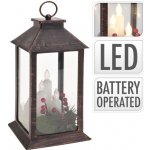 lucerna LED 23x10x10cm sklo PH ČER s časovačem – Hledejceny.cz