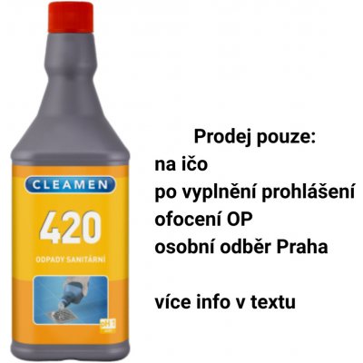 Cleamen 420 odpady kyselé 1 l – HobbyKompas.cz