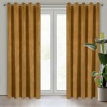 EUROFIRANY ZATEMŇOVACÍ ZÁVĚS NA KROUŽCÍCH VILLA 140X250 CM MEDOVÁ – Hledejceny.cz