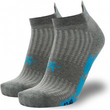 Collm Nízké sportovní ponožky BELLA šedo modré