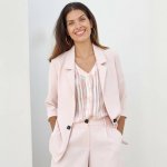 Splývavý blejzr se 3/4 rukávy růžová pudrová – Zboží Mobilmania